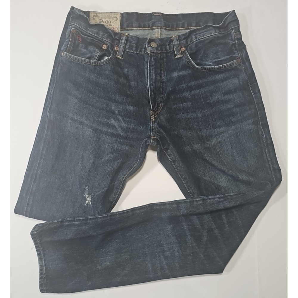 Polo Ralph Lauren Varick Slim Straight Dark Wash Denim 100% Cotton Size 32x32